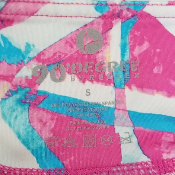 90 Degree sz S Print Capri Leggings - Picture 5 of 8